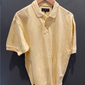Hathaway Sport golf polo shirt Medium‎ short sleeve yellow tennis yacht fishing